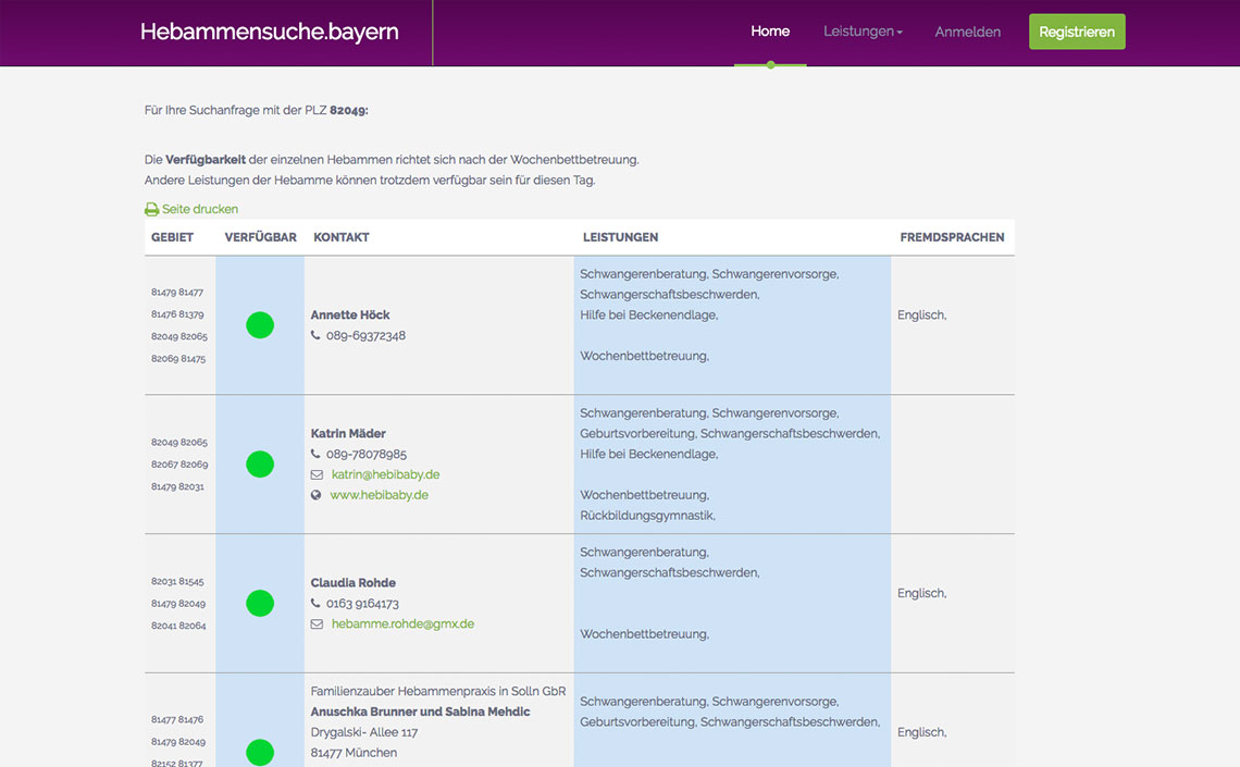 Hebammensuche Bayern3